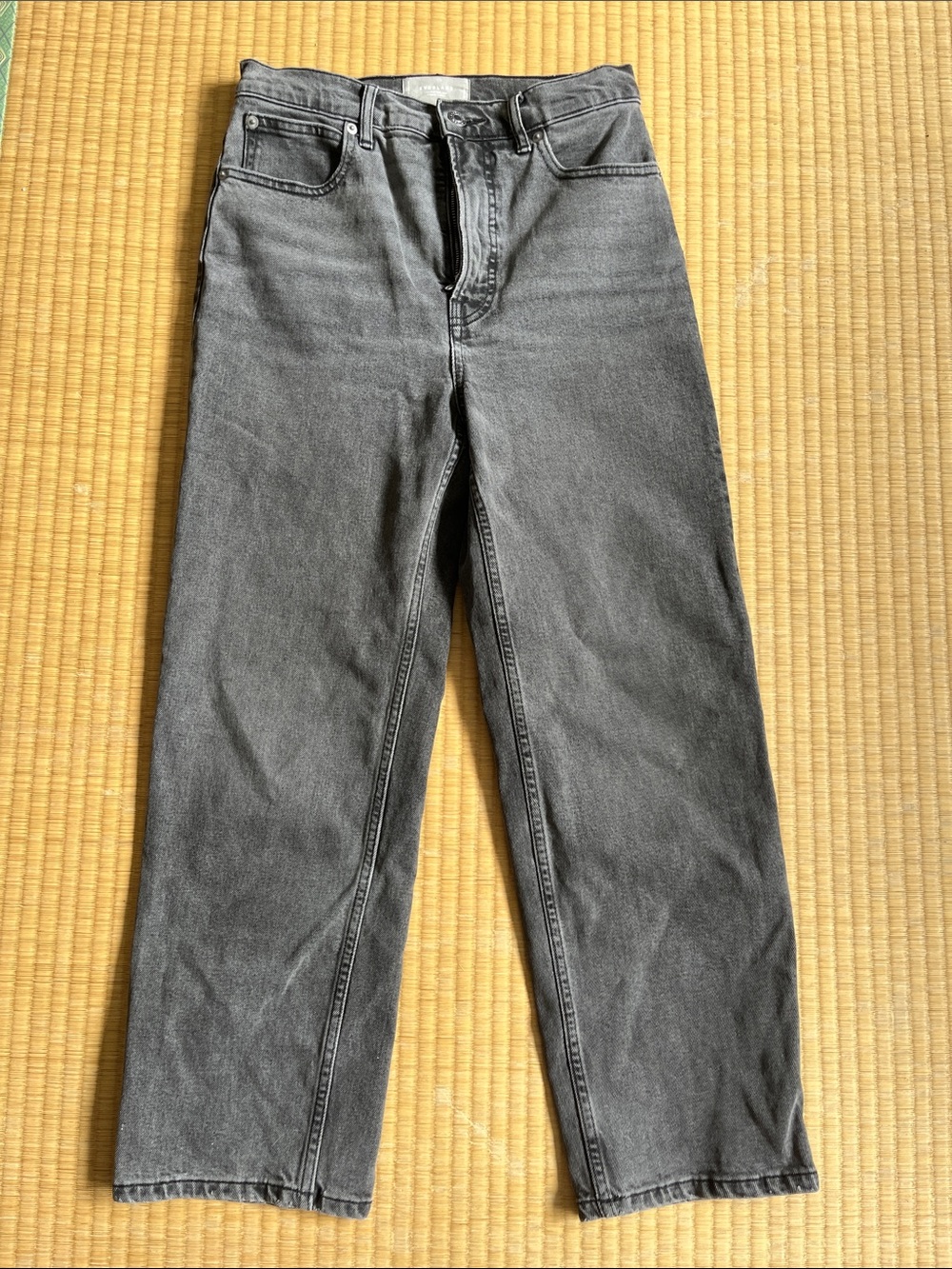 Everlane Way High Jeans Organic Cotton - Size 27 Crop - Broken zipper